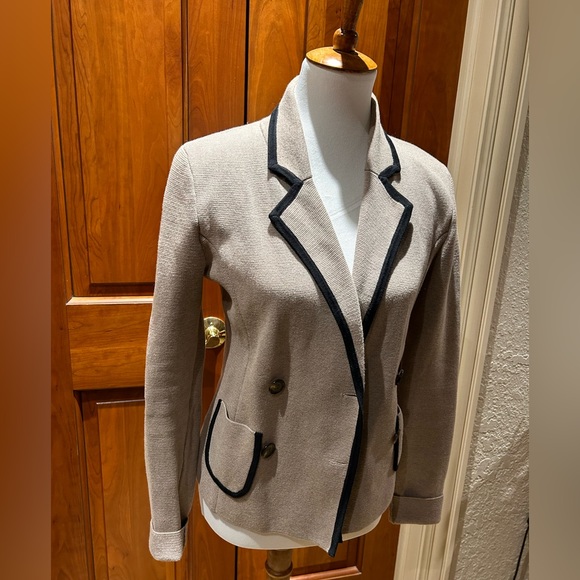 Tan Knit Blazer - Picture 2 of 8